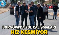 Bornova'da yol çalışmaları hız kesmiyor