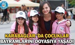 Karabağlar ’da Çocuklar Bayramlarını Doyasıya Yaşadı