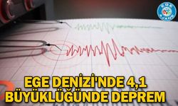 Ege Denizi'nde 4,1 büyüklüğünde deprem