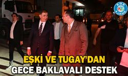 Eşki ve Tugay'dan gece baklavalı destek