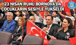 23 Nisan ruhu Bornova'da çocukların sesiyle yükseldi