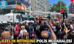 Özel’in mitingine polis müdahalesi