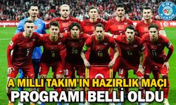 A Milli Takım'ın hazırlık maçı programı belli oldu