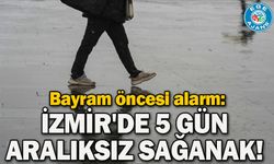 Bayram öncesi alarm: İzmir'de 5 gün aralıksız sağanak!