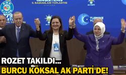 Rozet takıldı... Burcu Köksal AK Parti'de!