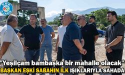 Başkan Eşki sabahın ilk ışıklarıyla sahada