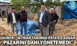 Gürer: “İktidar tarımda patates-soğan pazarını dahi yönetemedi”