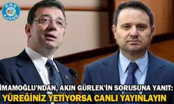 İmamoğlu'ndan, Akın Gürlek'in sİBB Davasının canlı yayınlanması talebiyle ilgili kendisine yönelik "Şu anda ben Ekrem Be