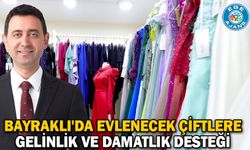 Bayraklı'da Evlenecek Çiftlere Gelinlik Ve Damatlık Desteği