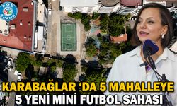 Karabağlar ‘da 5 mahalleye 5 yeni mini futbol sahası