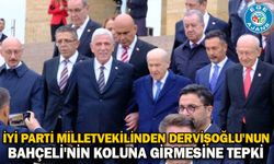 İYİ Parti milletvekilinden Dervişoğlu'nun Bahçeli'nin koluna girmesine tepki