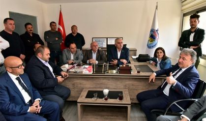 Başkan İduğ’un ilk ziyareti emek temsilcilerine
