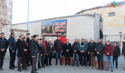 Deprem bölgesi için Ürgüp’te toplanan yardımlar dualarla gönderildi