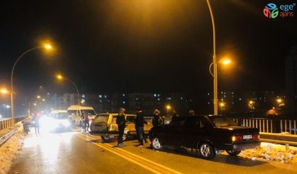 Karaman’da 7 aracın karıştığı zincirleme kaza ucuz atlatıldı