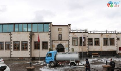 Uçhisar’da korona virüsle mücadele çalışmaları sürüyor