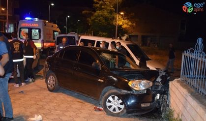 Polisin "dur" ihtarına uymadı kaza yaptı: 1 yaralı