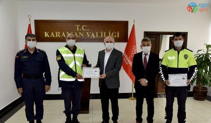Vali Meral, jandarma ve poliste başarılı personeli ödüllendirdi