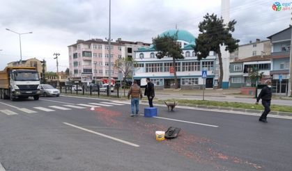 Samsun’da kamyonet ile elektrikli bisiklet çarpıştı: 1 yaralı