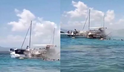 Tur teknesinde yangın dehşeti