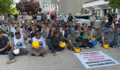 Maden işçilerinin ücretleri yattı, eylem sona erdi