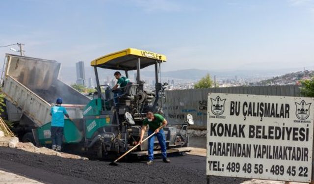 Konak'ta yollar yenileniyor