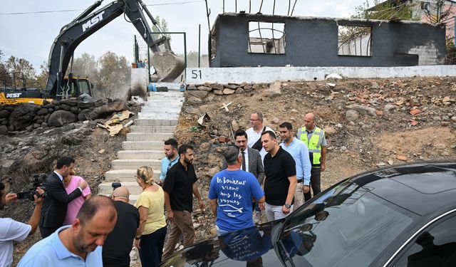 Bornova Belediyesi’nden yangın mağduru aileye destek