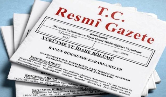 Milletlerarası anlaşmalar Resmi Gazete'de