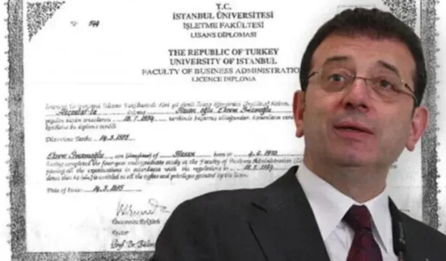 Ekrem İmamoğlu’nun diplomasını iptal ettiren isim bakın kim çıktı?