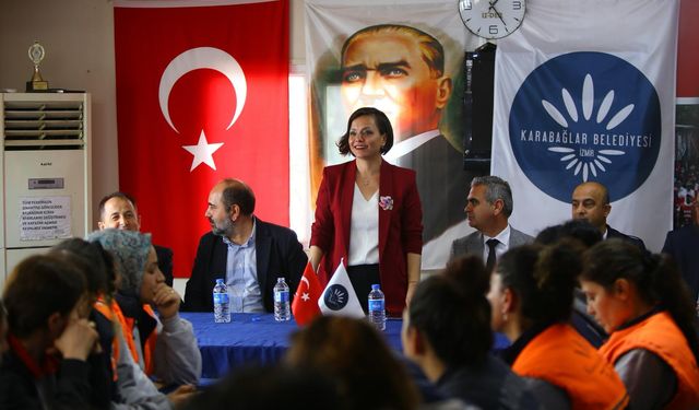 Başkan Kınay’dan çalışanlarına anlamlı ziyaret