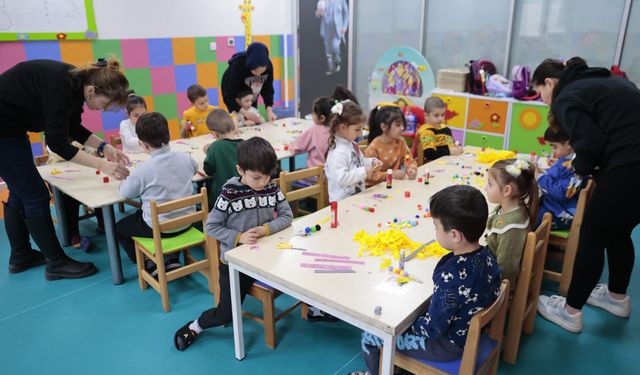 Konaklı minikler sanatla büyüyor