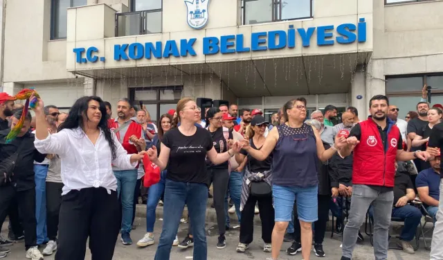 Konak’ta grev ikinci gününde… Gözler masada