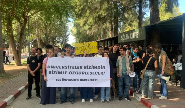 Öğrencilerden Ege’de ‘stant’ yürüyüşü!