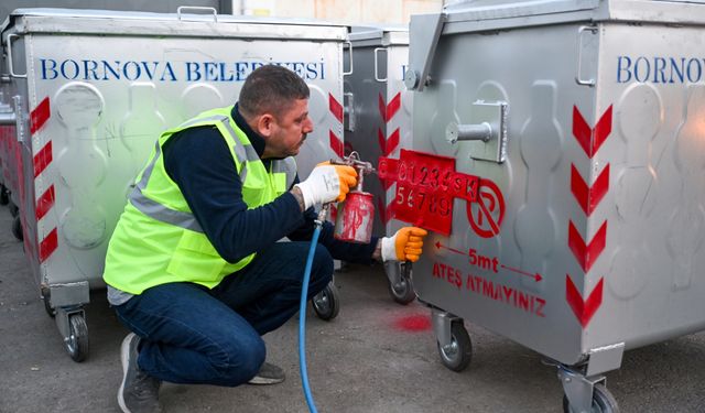 Bornova'ya 1000 yeni çöp konteyneri