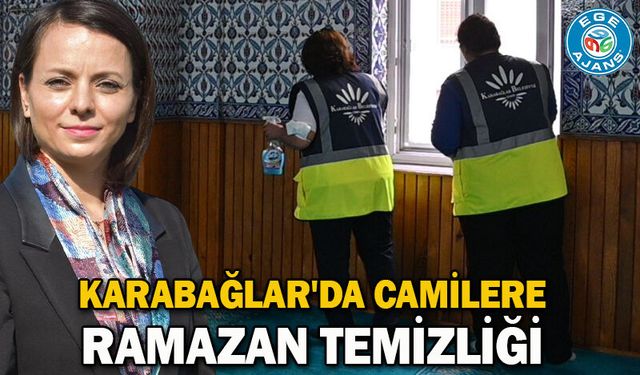 Karabağlar'da Camilere Ramazan Temizliği