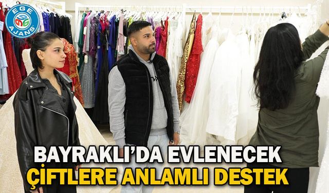 Bayraklı’da Evlenecek Çiftlere Anlamlı Destek