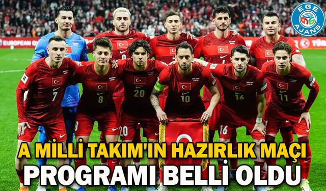 A Milli Takım'ın hazırlık maçı programı belli oldu