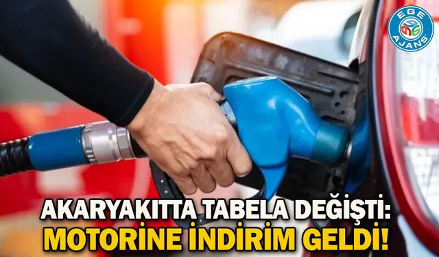 Akaryakıtta tabela değişti: Motorine indirim geldi!