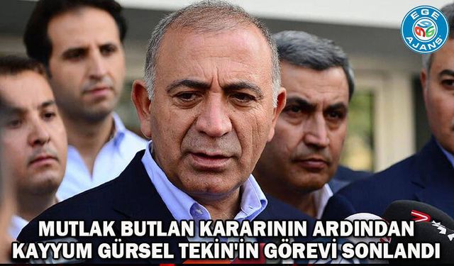 Mutlak butlan kararının ardından kayyum Gürsel Tekin'in görevi sonlandı