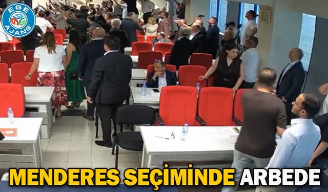 Menderes seçiminde arbede