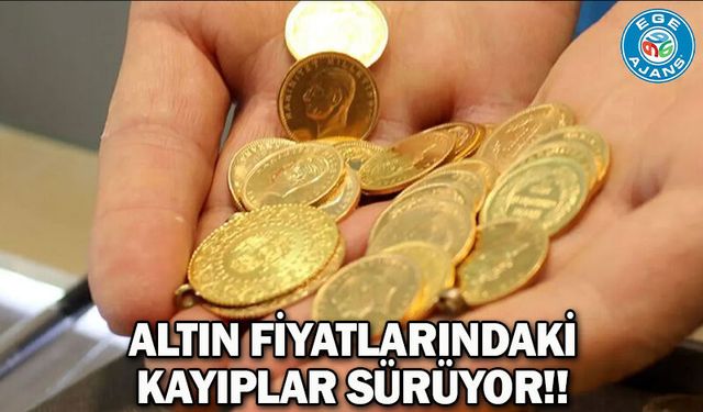 Altın fiyatlarındaki kayıplar sürüyor!!
