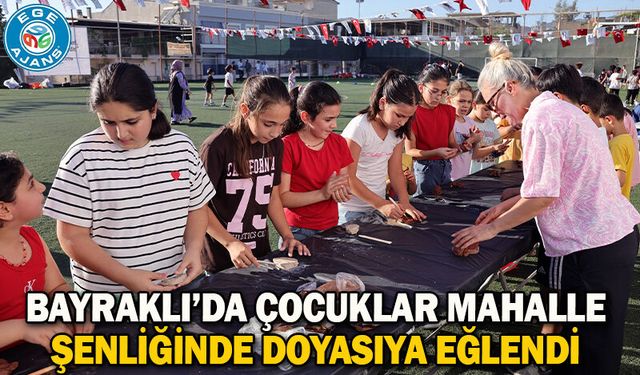 Bayraklı’da Çocuklar Mahalle Şenliğinde Doyasıya Eğlendi