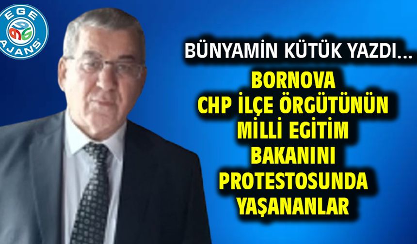 Bornova CHP  ilçe örgütünün Milli Egitim Bakanını protestosunda yaşananlar