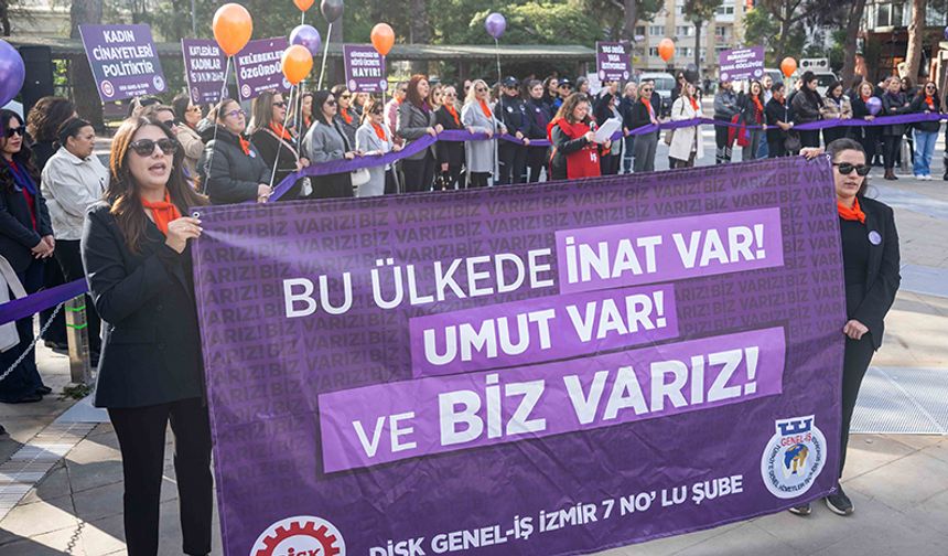 Bornova'da 25 Kasım dayanışması