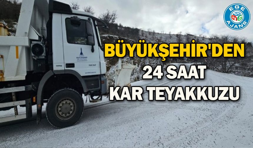Büyükşehir'den 24 saat kar teyakkuzu