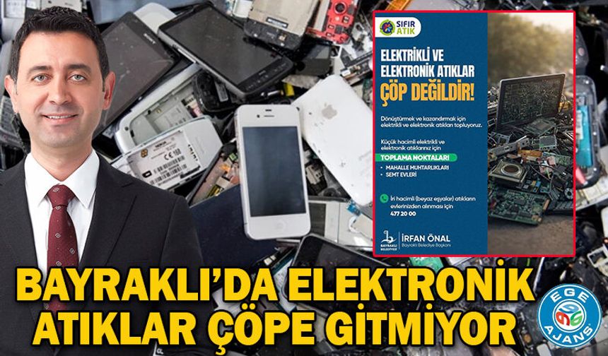 Bayraklı’da Elektronik Atıklar Çöpe Gitmiyor