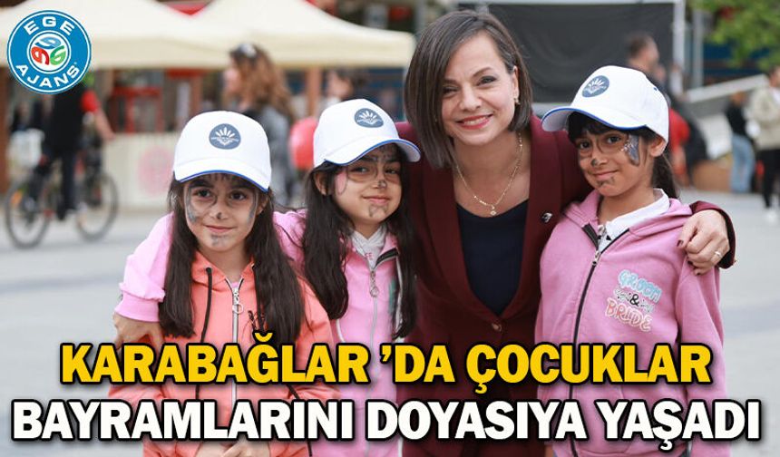 Karabağlar ’da Çocuklar Bayramlarını Doyasıya Yaşadı