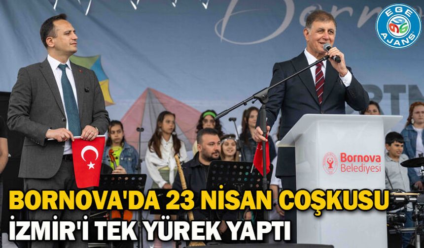 Bornova'da 23 Nisan coşkusu İzmir'i tek yürek yaptı