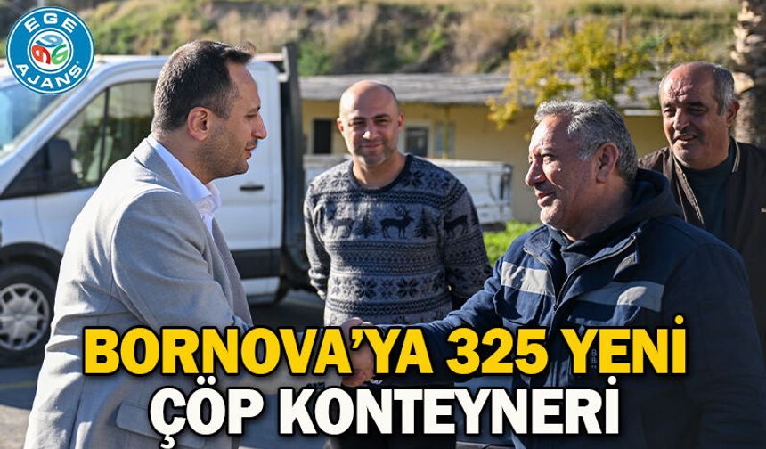 Bornova’ya 325 yeni çöp konteyneri