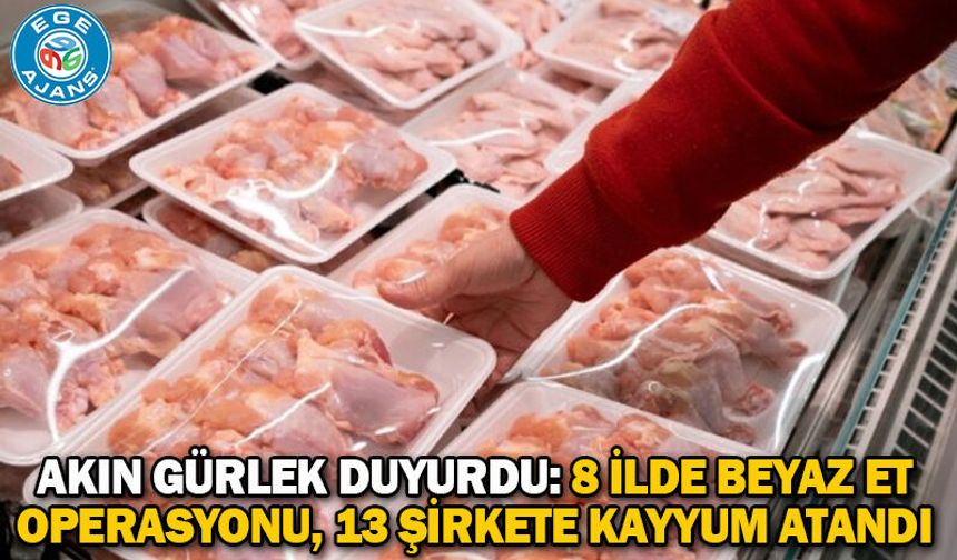 Akın Gürlek duyurdu: 8 ilde beyaz et operasyonu, 13 şirkete kayyum atandı