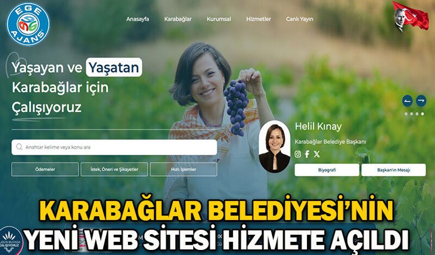 Karabağlar Belediyesi’nin Yeni Web Sitesi Hizmete Açıldı